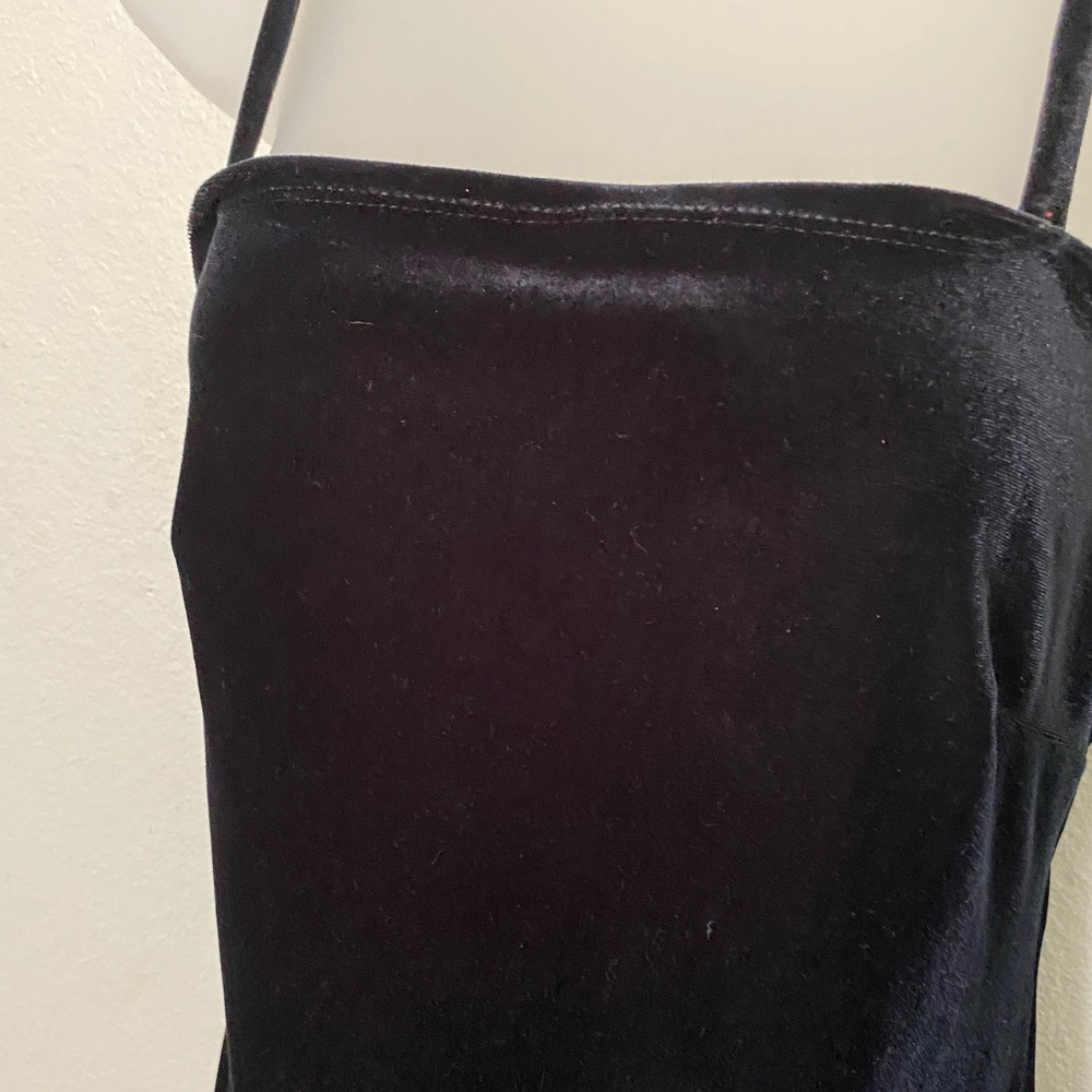 Black velvet cocktail dress no longer appropriate for my age/size. Rock it.